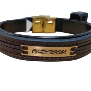 دستبند چرم مردانه مدل من مست می عشقم