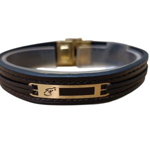 دستبند چرم مردانه مدل هیچ