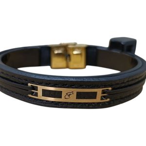 دستبند چرم مردانه مدل هیچ