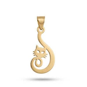 آویز طلا گربه کد ۱۲۷